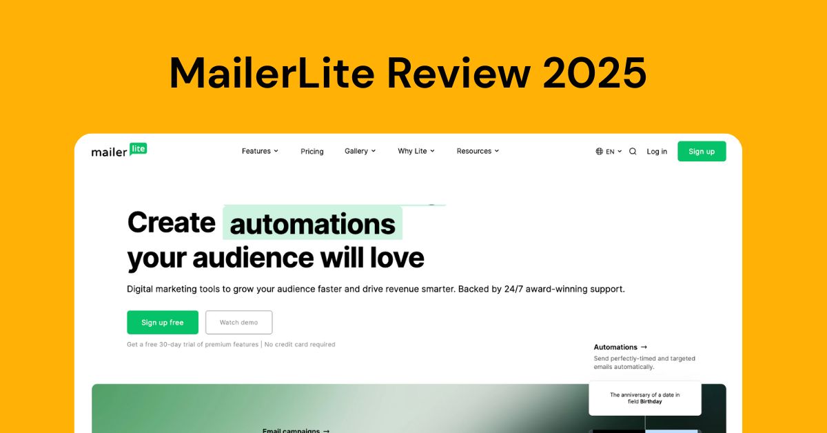 You are currently viewing MailerLite Review 2025: A Comprehensive Look at This Popular Email Marketing Software